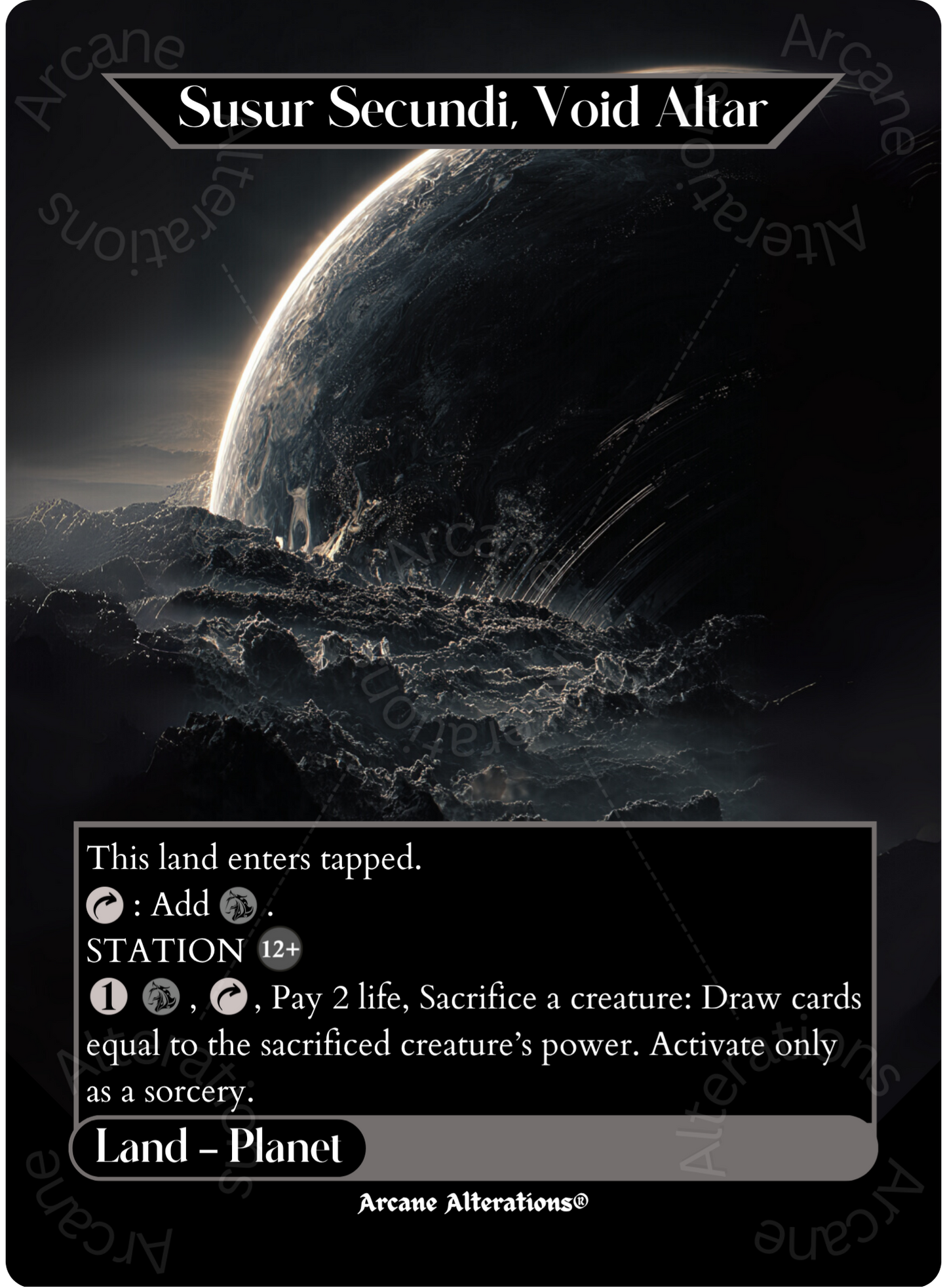 Susur Secundi, Void Altar - Full Art Altered Art Custom Proxy Cards