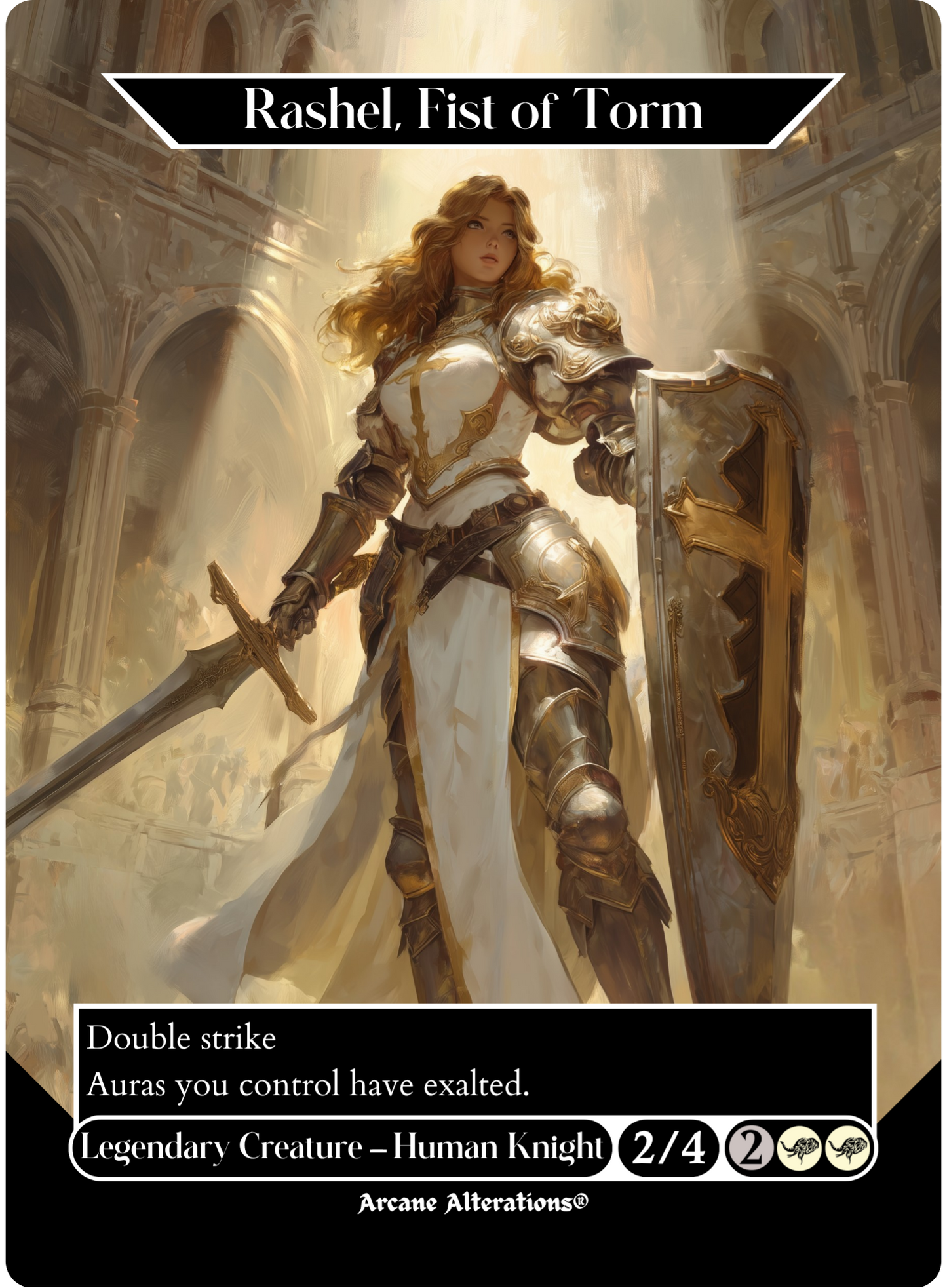 Rashel, Fist of Torm - Full Art Altered Art Custom Proxy Cards