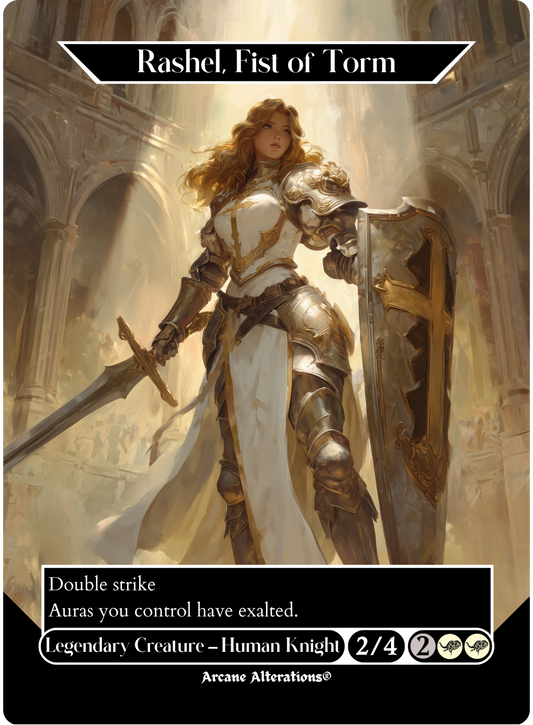 Rashel, Fist of Torm - Full Art Altered Art Custom Proxy Cards