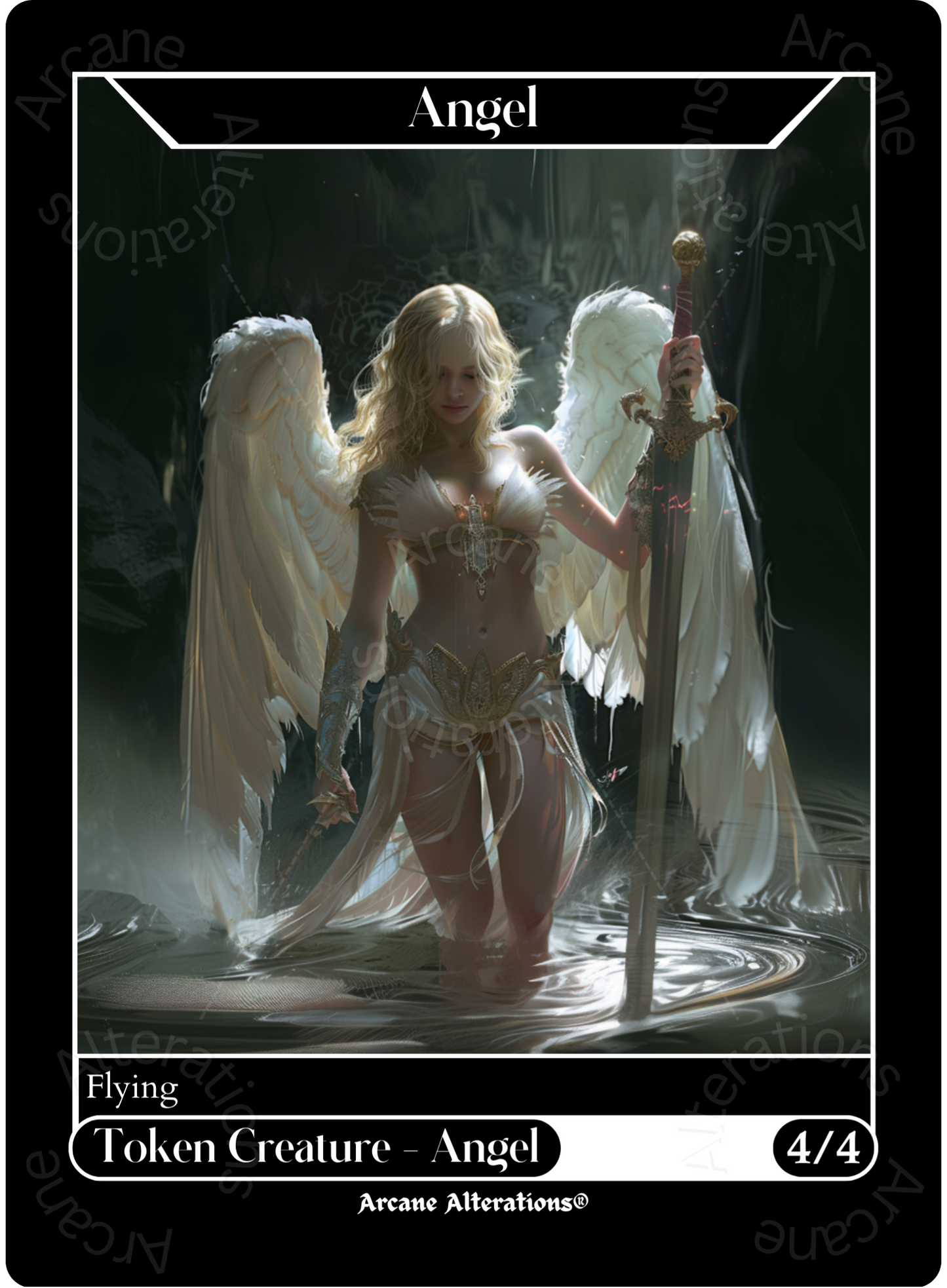 Angel Token - High Quality Altered Art Custom Proxy Cards