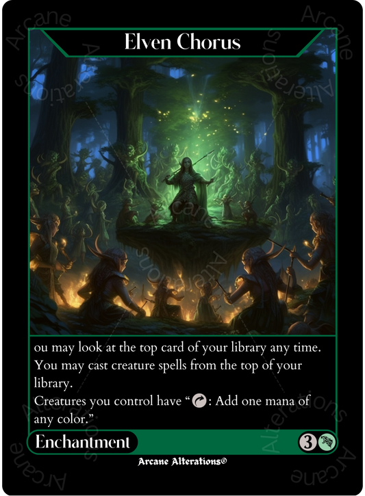 Elven Chorus - High Quality Altered Art Custom Proxy Cards