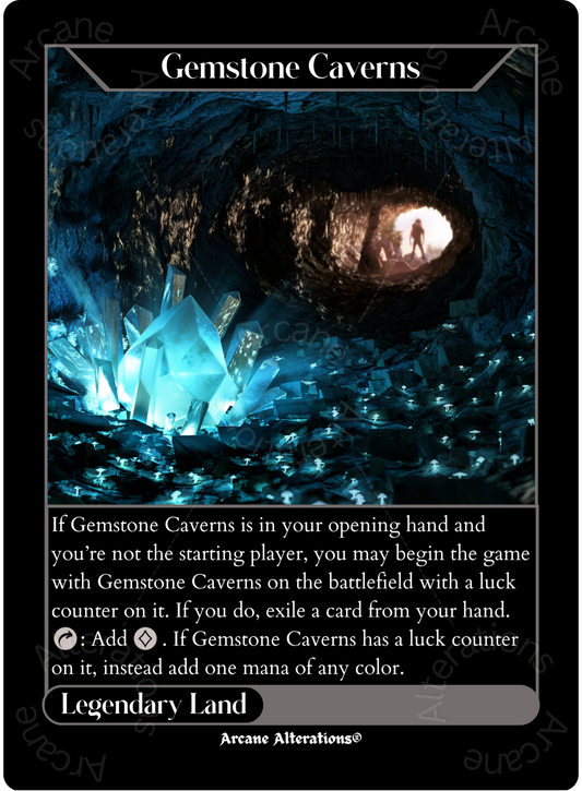 Gemstone Caverns - High Quality Altered Art Custom Proxy Cards