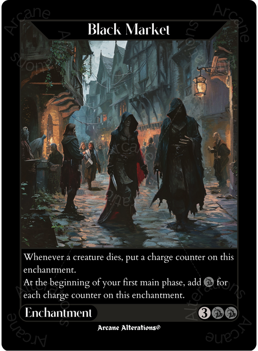 Black Market - High Quality Altered Art Custom Proxy Cards
