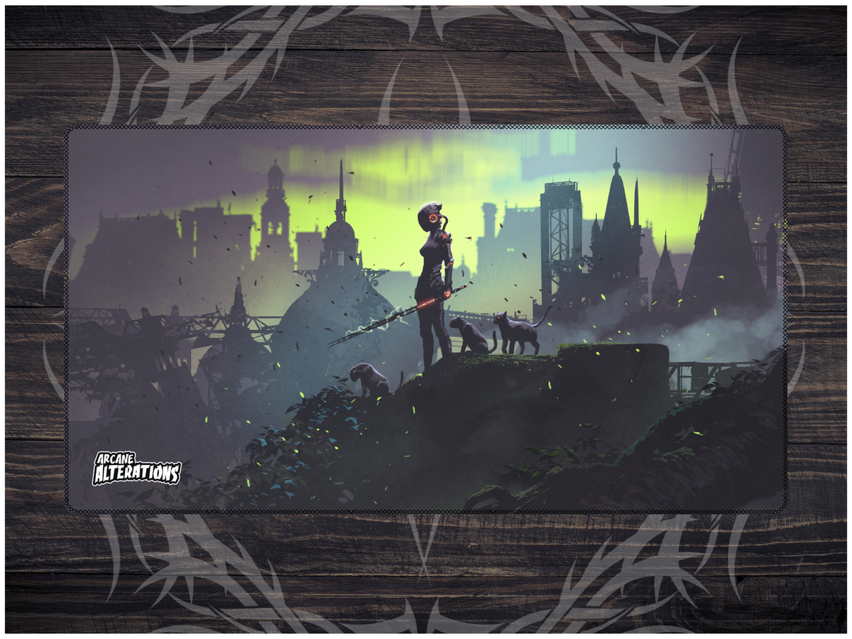 Femme Feline Wanderer Stitched Edge Playmat 24"x14" (2mm)