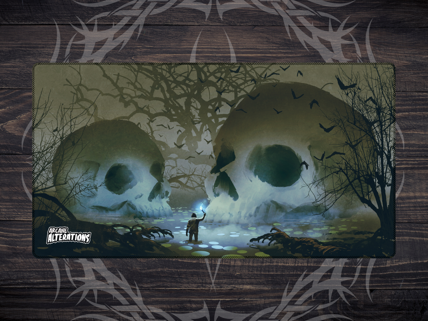 Swamp Exploration Stitched Edge Playmat 24"x14" (2mm)