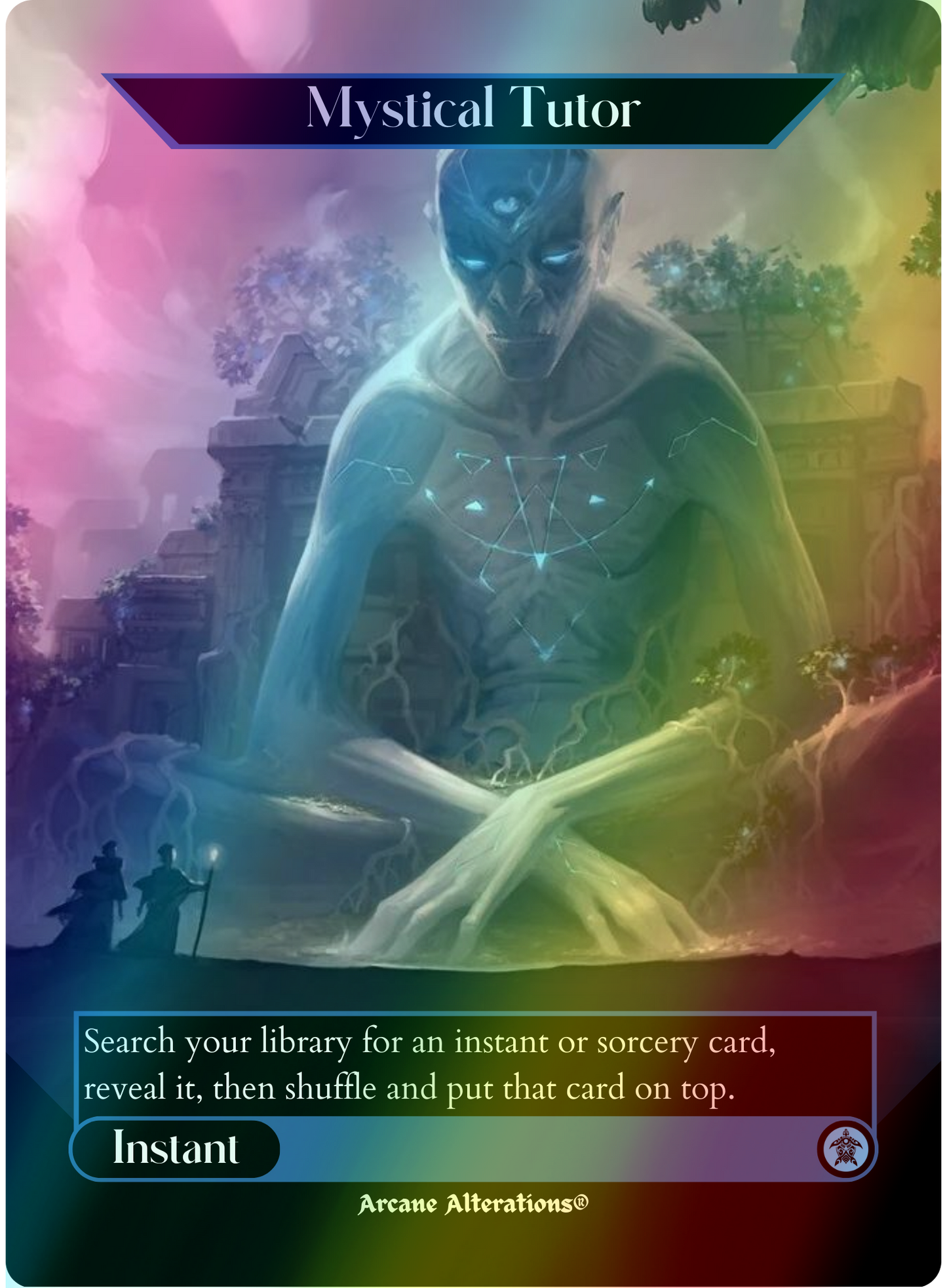 Mystical Tutor - Full Art Altered Art Custom Proxy Cards