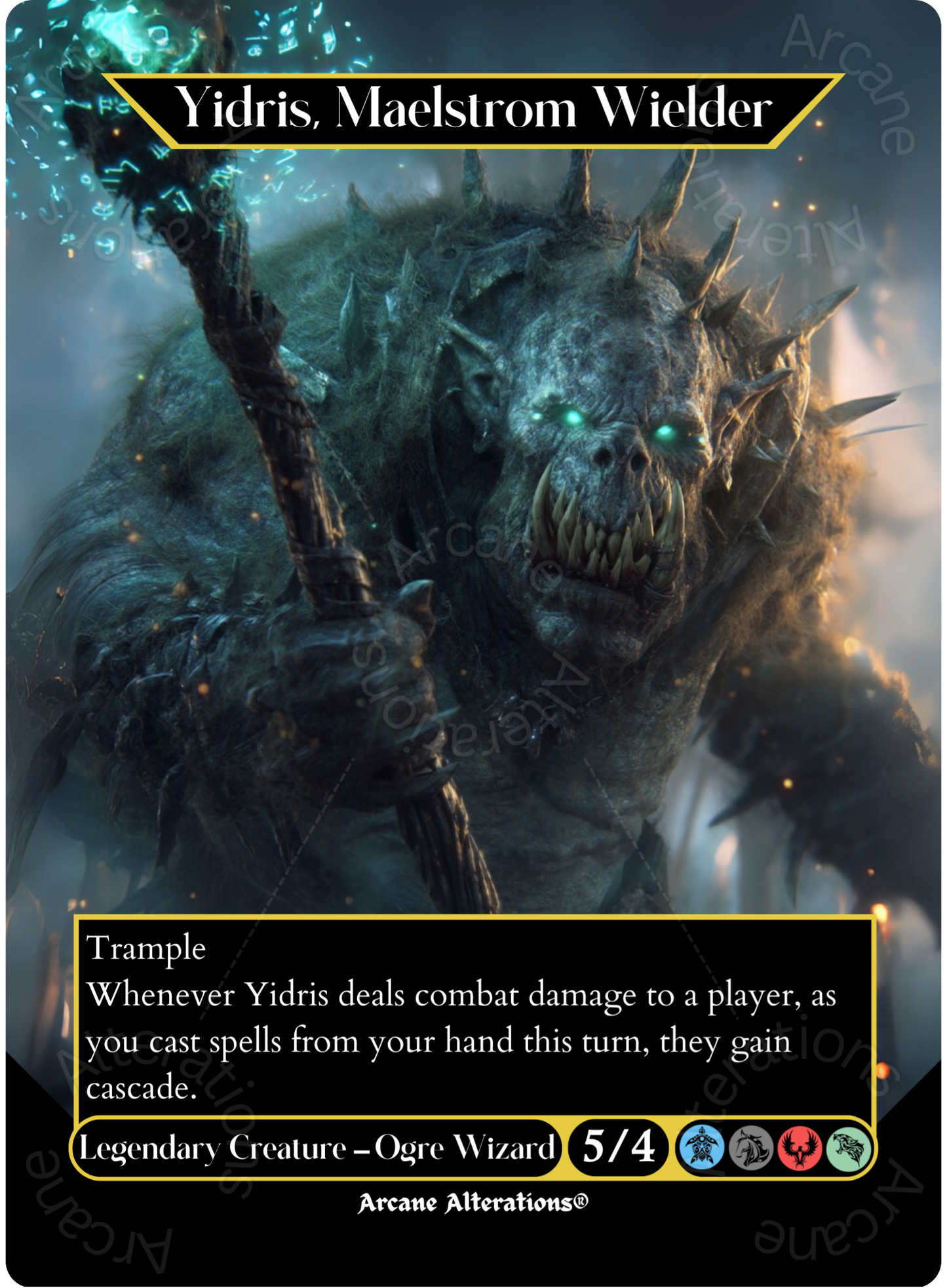 Yidris, Maelstrom Wielder - Full Art Altered Art Custom Proxy Cards