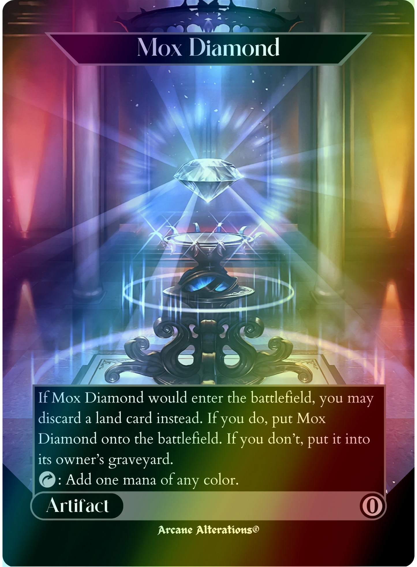 Mox Diamond - Full Art Altered Art Custom Proxy Cards