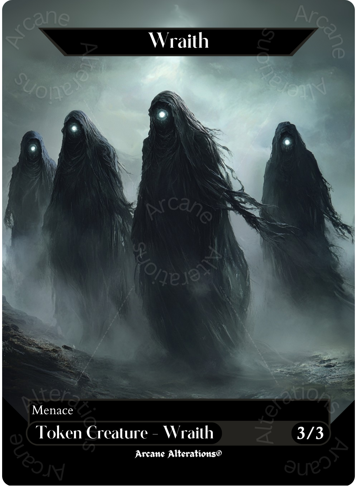 Wraith Token - Full Art Altered Art Custom Proxy Cards – Arcane Alterations