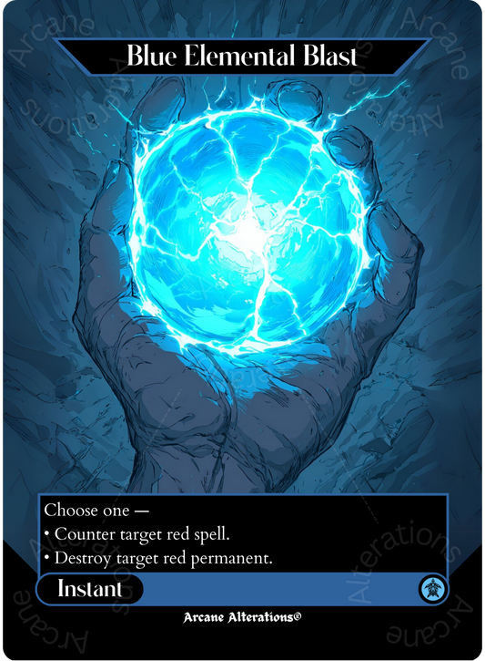 Blue Elemental Blast - Full Art Altered Art Custom Proxy Cards