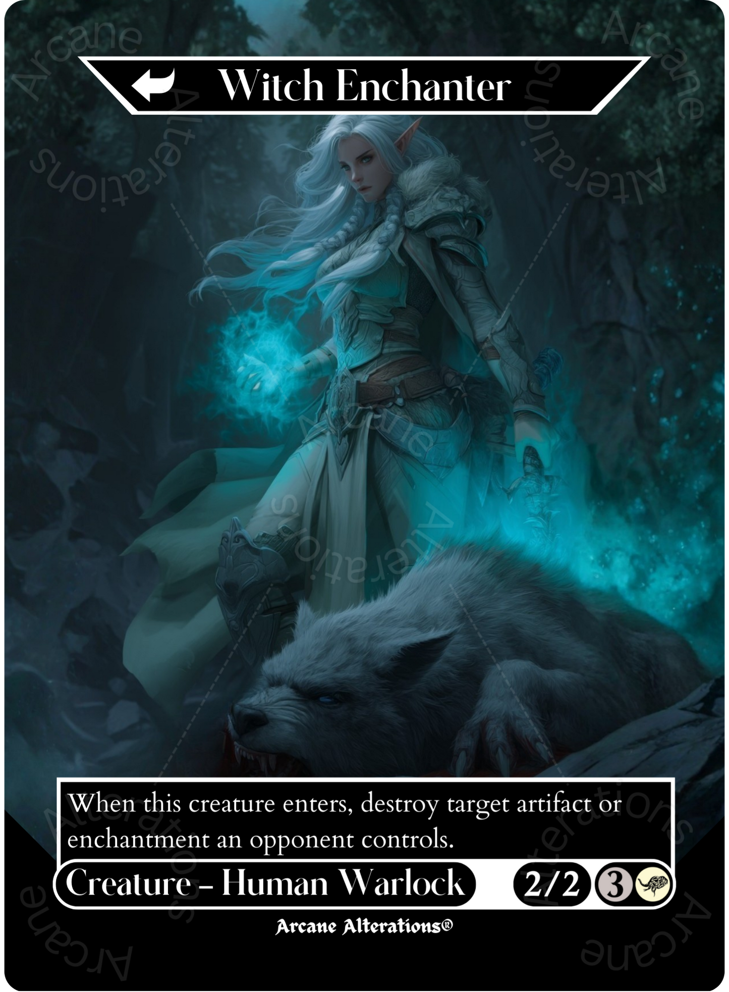 Witch Enchanter / Witch-Blessed Meadow - Full Art Altered Art Custom Proxy Cards