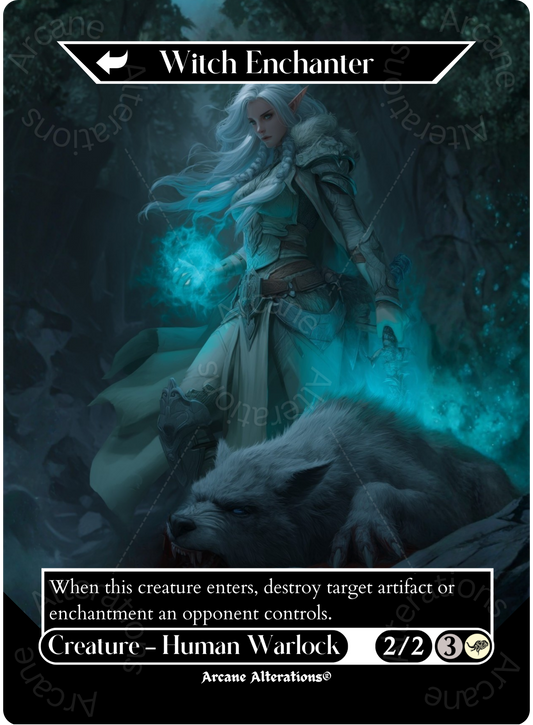 Witch Enchanter / Witch-Blessed Meadow - Full Art Altered Art Custom Proxy Cards