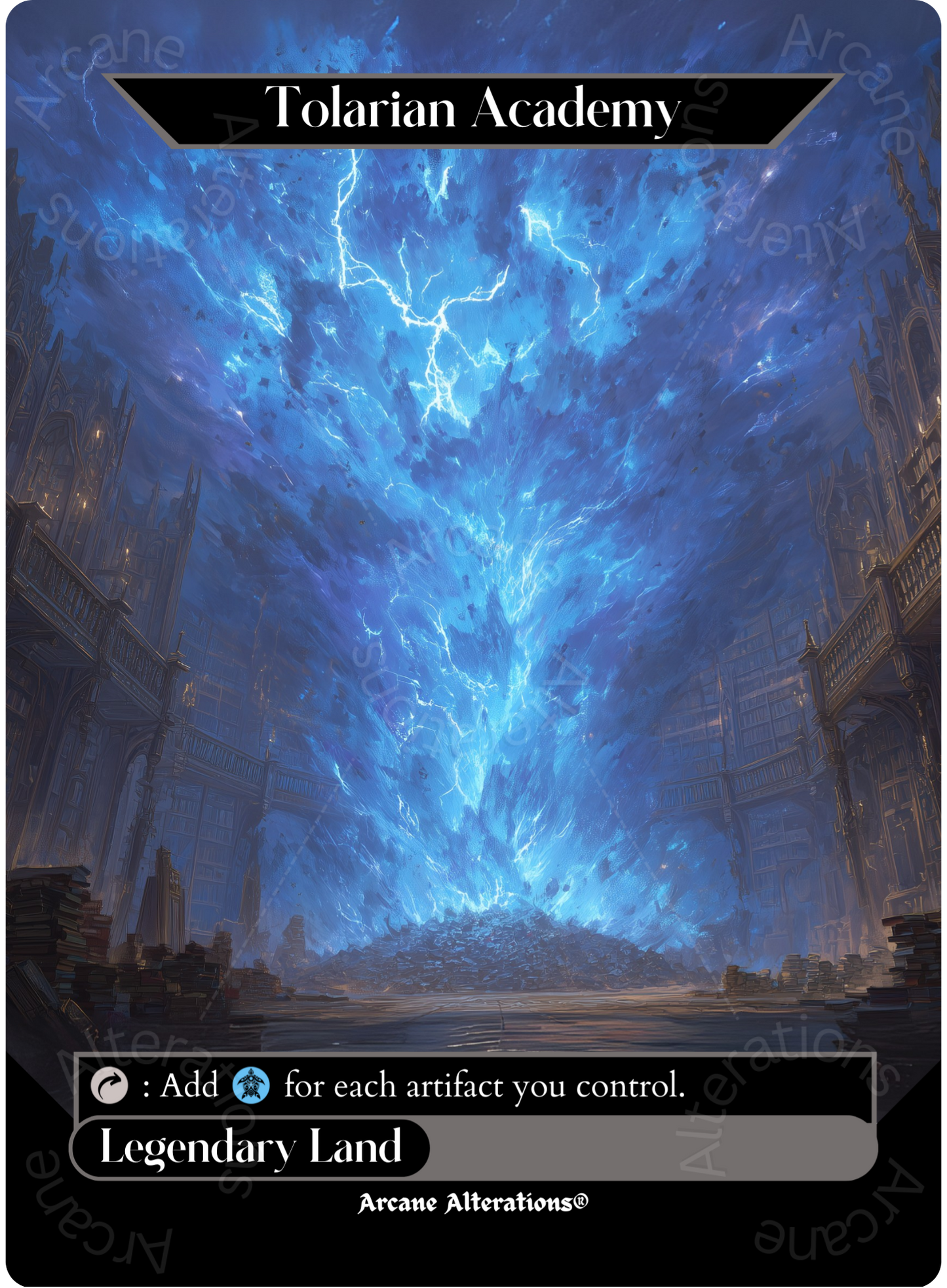 Tolarian Academy - Full Art Altered Art Custom Proxy Cards