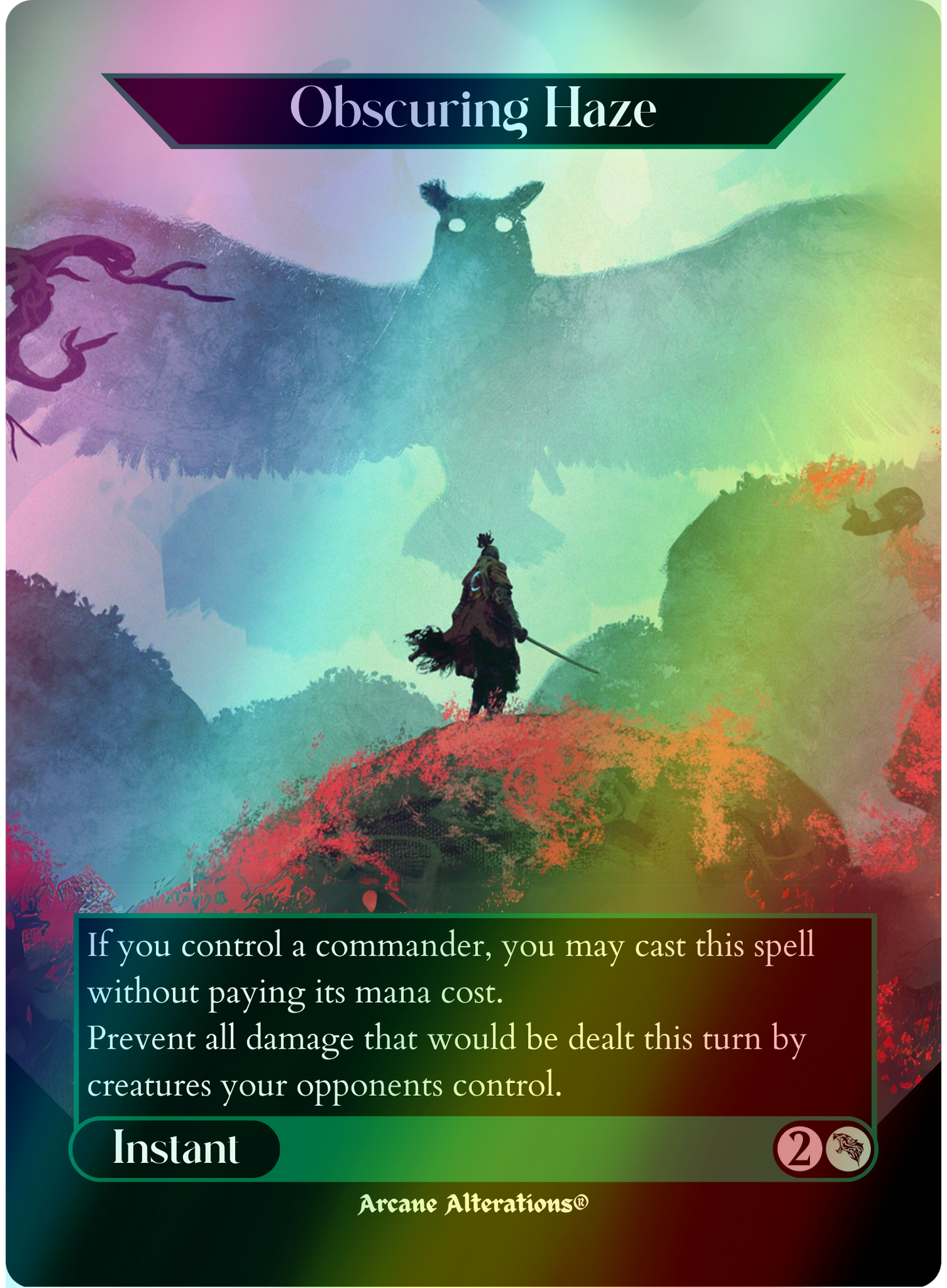 Obscuring Haze - Full Art Altered Art Custom Proxy Cards