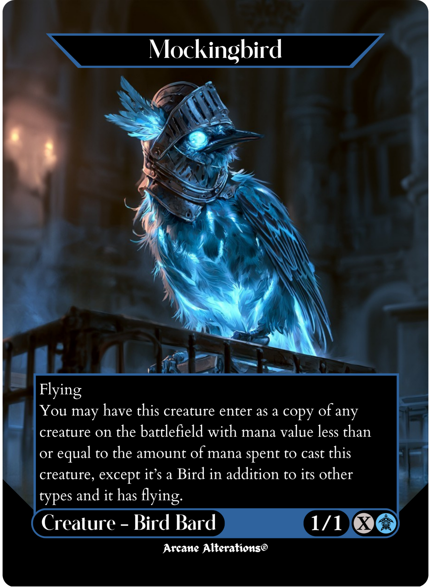 Mockingbird - Full Art Altered Art Custom Proxy Cards