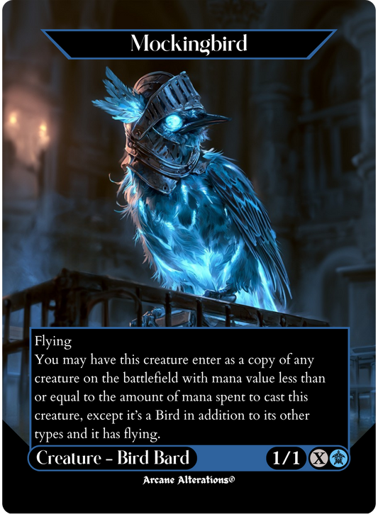 Mockingbird - Full Art Altered Art Custom Proxy Cards