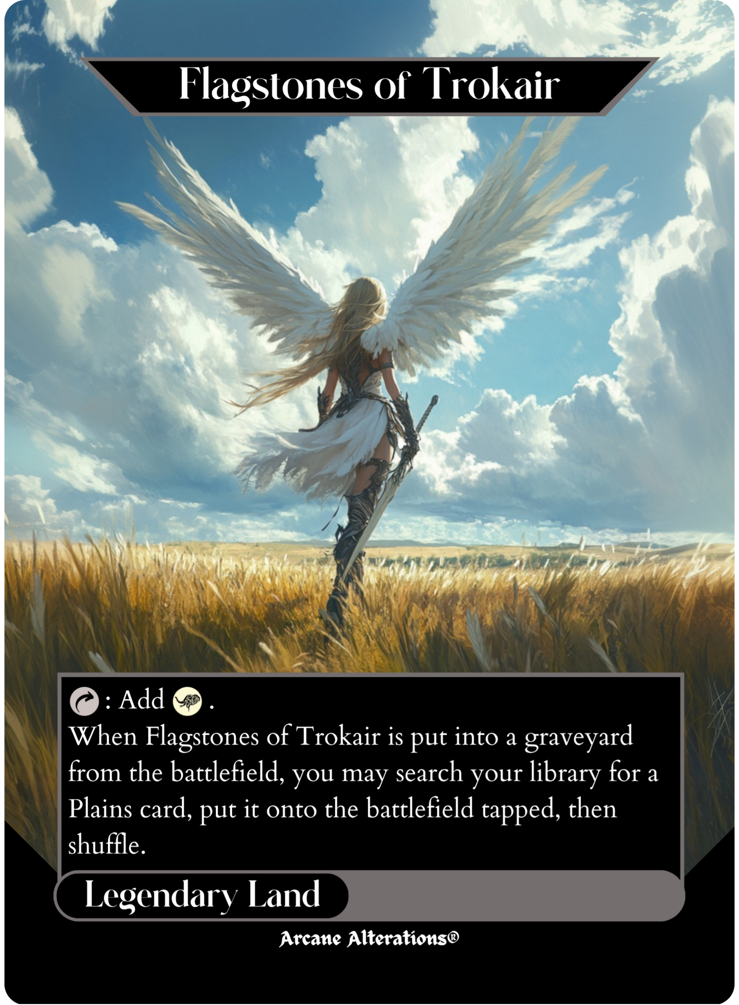 Flagstones of Trokair - Full Art Altered Art Custom Proxy Cards