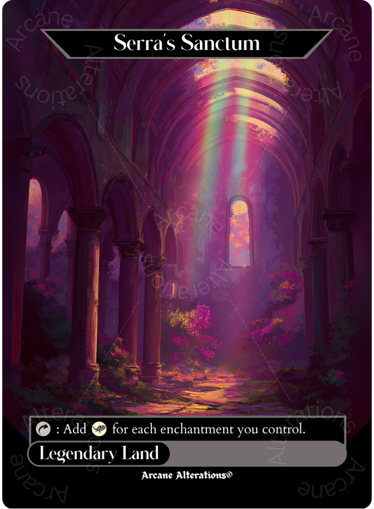 Serra's Sanctum - Full Art Altered Art Custom Proxy Cards