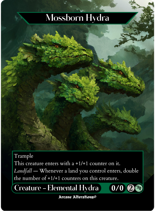 Mossborn Hydra - Full Art Altered Art Custom Proxy Cards