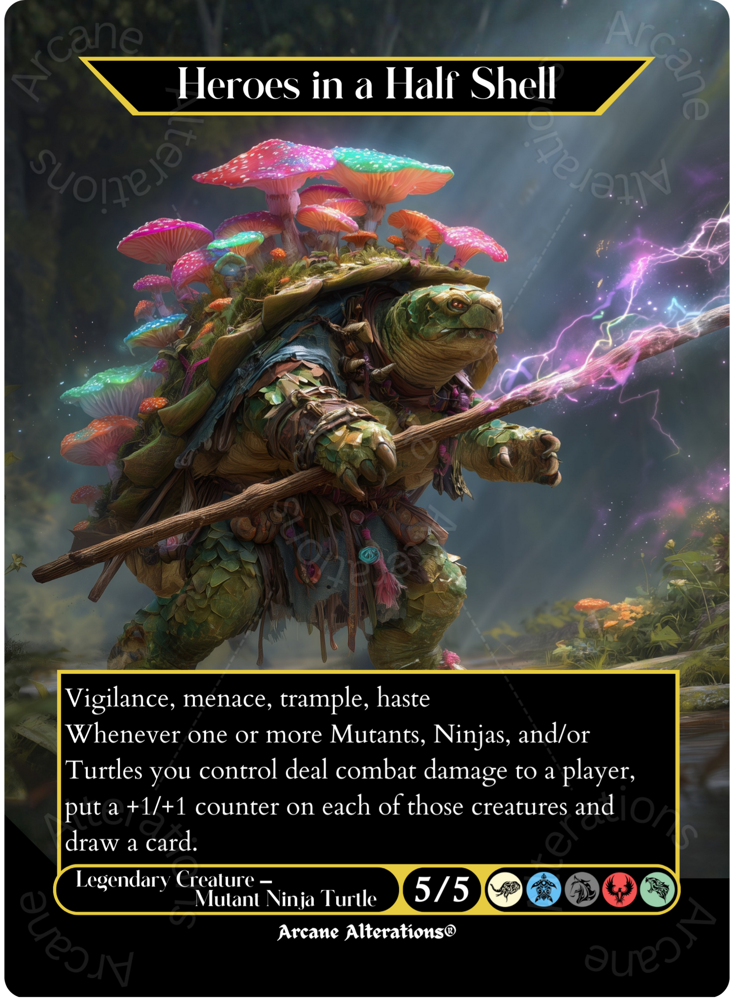 Heroes in a Half Shell - Full Art Altered Art Custom Proxy Cards