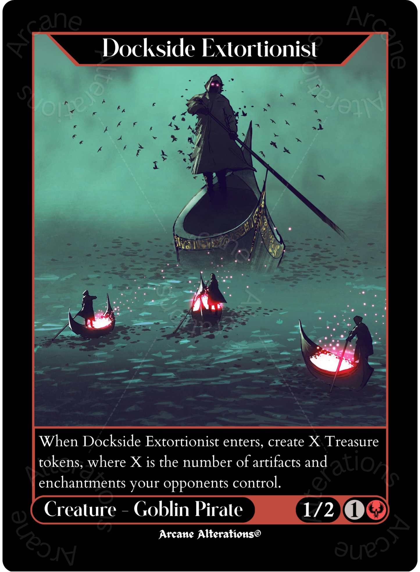 Dockside Extortionist - High Quality Altered Art Custom Proxy Cards