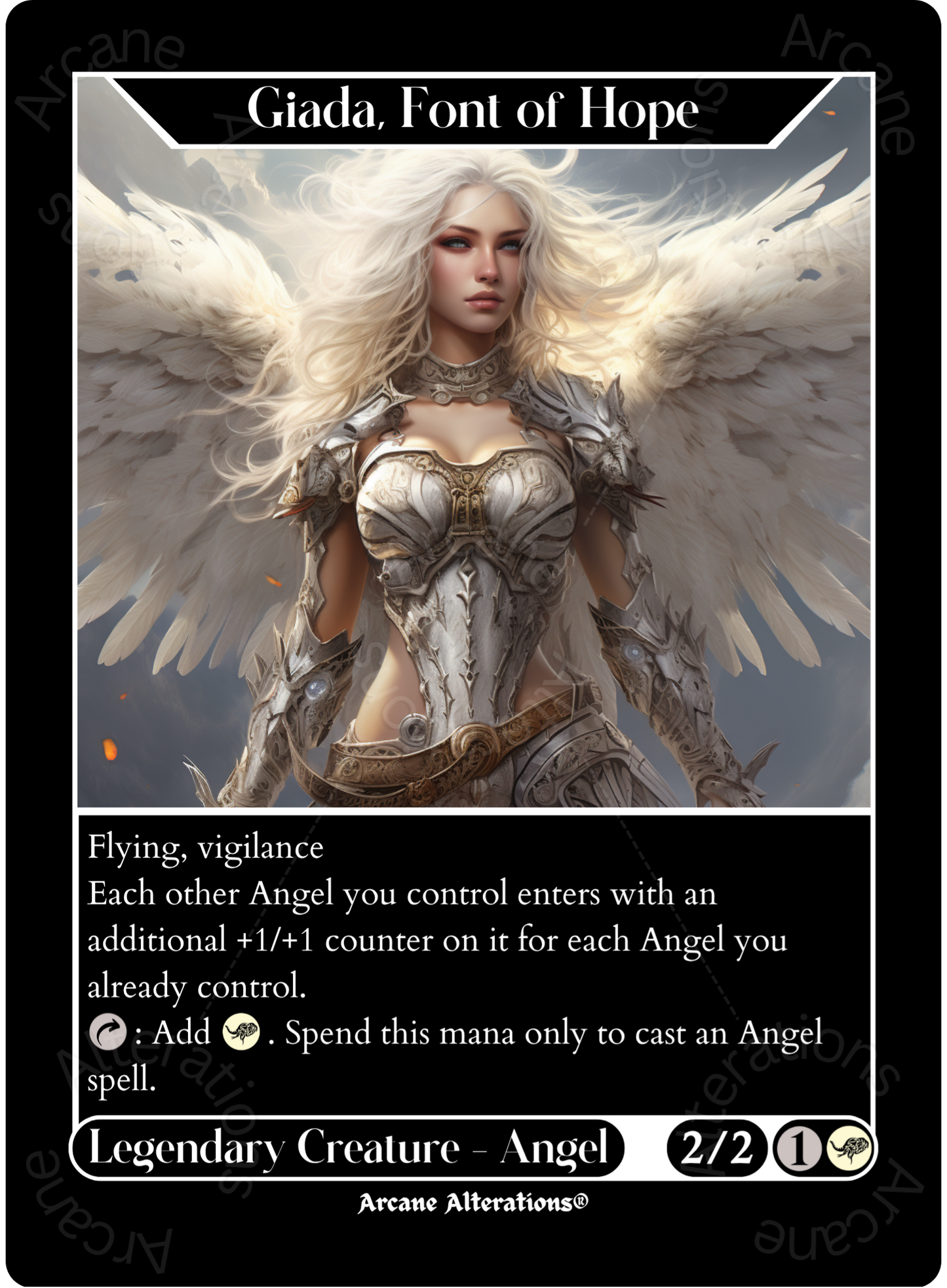 Giada, Font of Hope - High Quality Altered Art Custom Proxy Cards