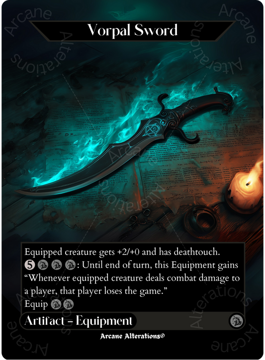 Vorpal Sword - Full Art Altered Art Custom Proxy Cards