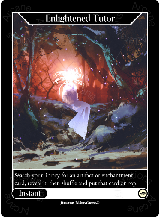 Enlightened Tutor - High Quality Altered Art Custom Proxy Cards
