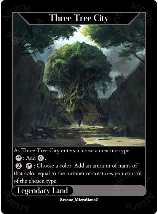 Three Tree City - High Quality Altered Art Custom Proxy Cards