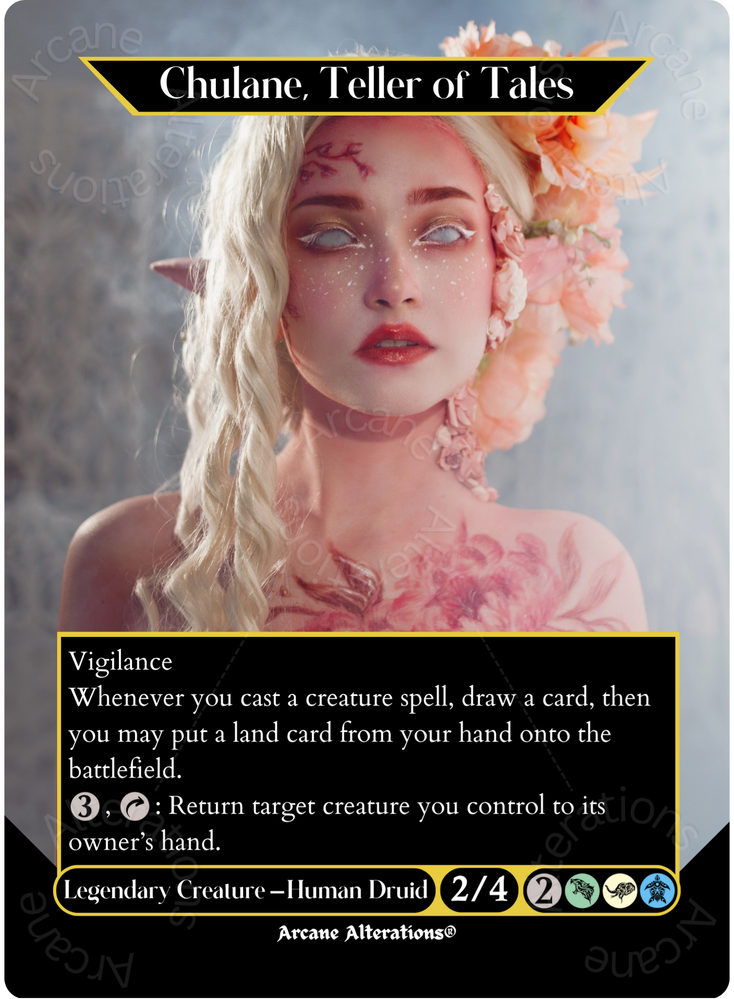 Chulane, Teller of Tales - Full Art Altered Art Custom Proxy Cards