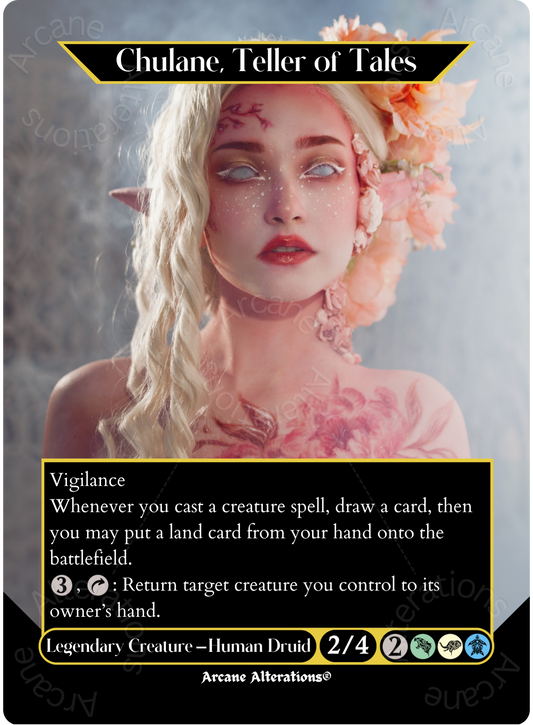 Chulane, Teller of Tales - Full Art Altered Art Custom Proxy Cards
