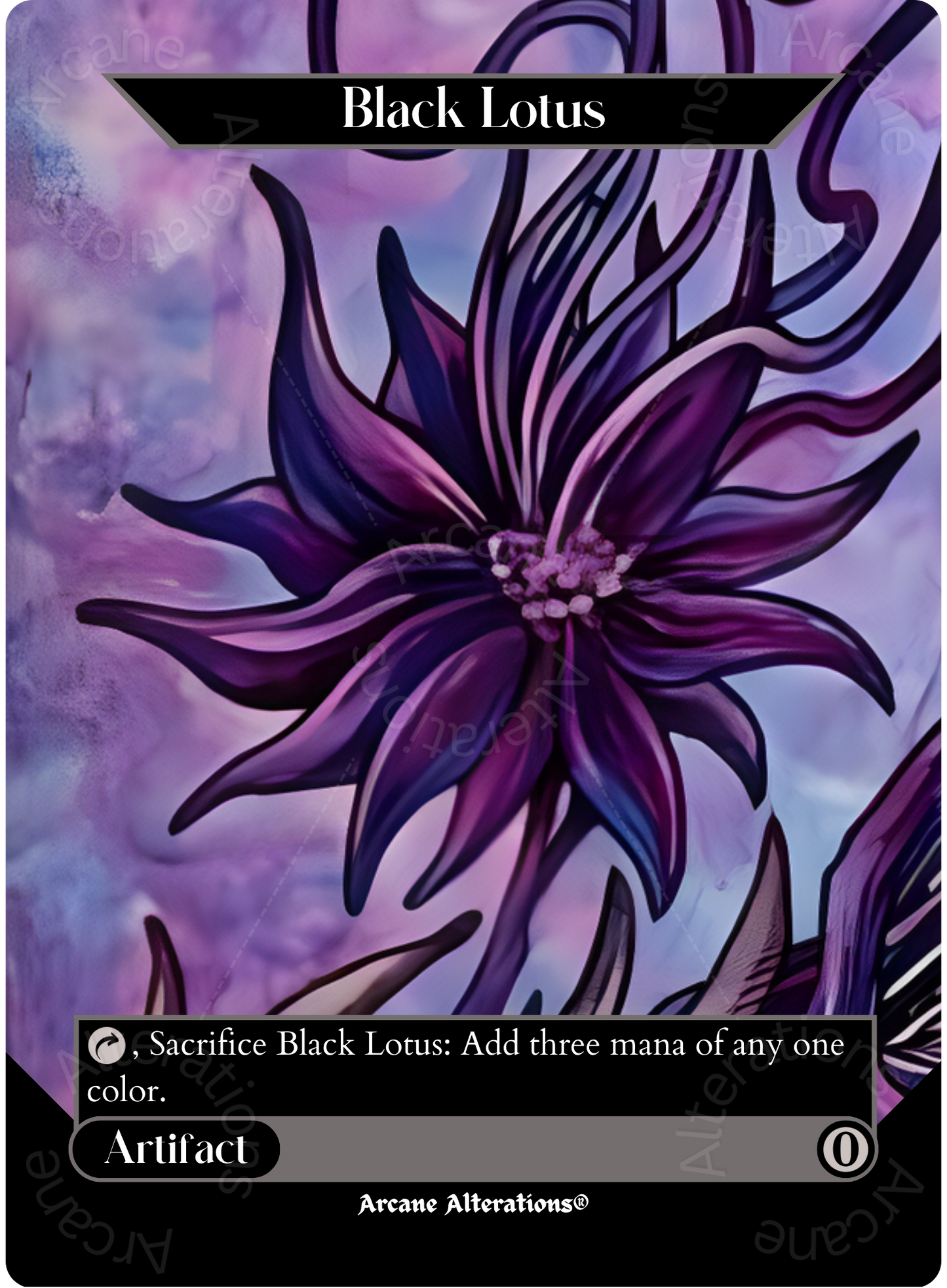 Black Lotus - High Quality Altered Art Custom Proxy Cards