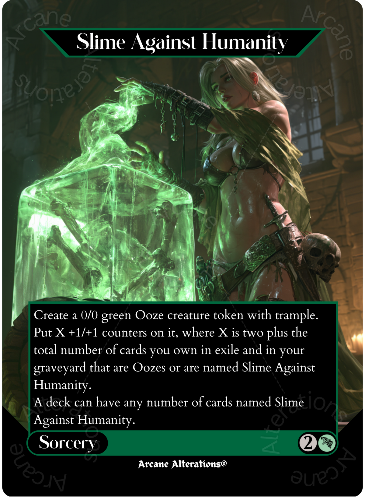 Slime Against Humanity - Full Art Altered Art Custom Proxy Cards