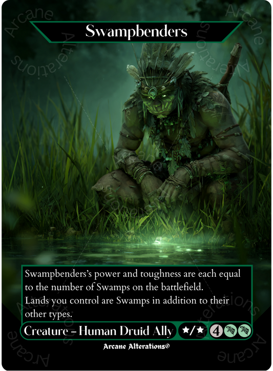 Swampbenders - Full Art Altered Art Custom Proxy Cards