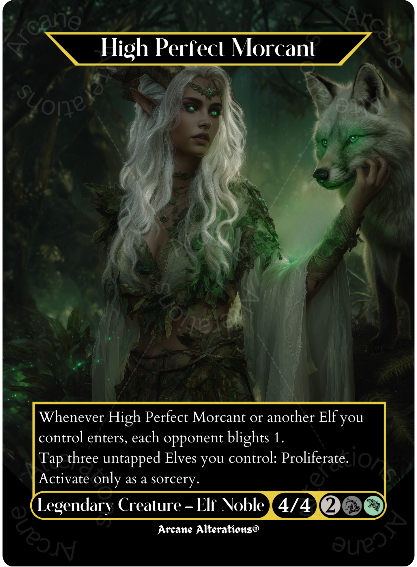High Perfect Morcant - Full Art Altered Art Custom Proxy Cards