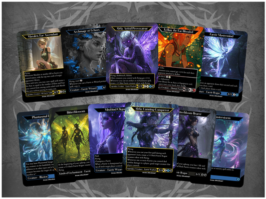 Faerie 11-Card Discount Bundle - Full Art Altered Art Custom Proxy Cards
