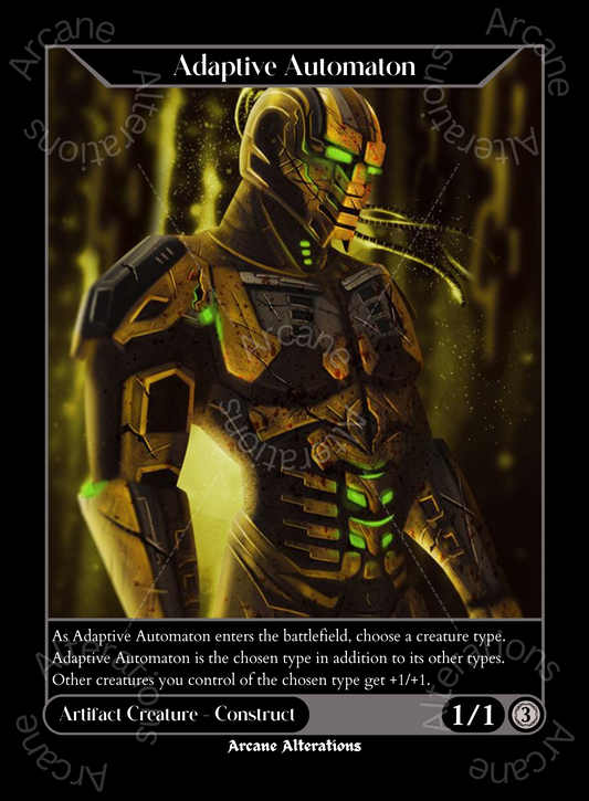 Adaptive Automaton Cyrax Mortal Kombat Crossover Single - High Quality Altered Art Custom Proxy Cards