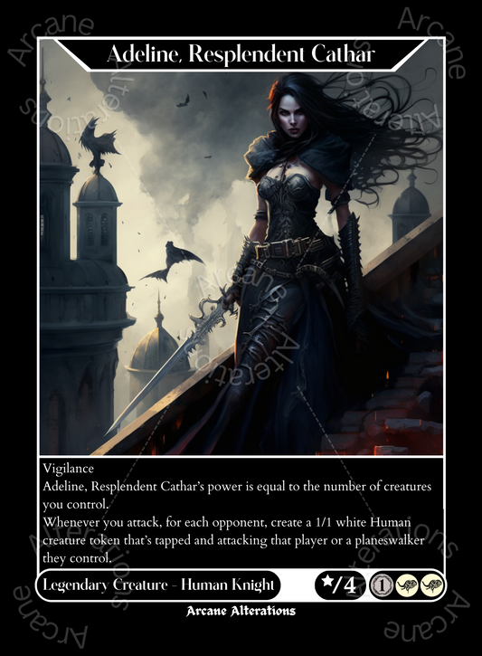 Adeline, Resplendent Cathar - High Quality Altered Art Custom Proxy Cards