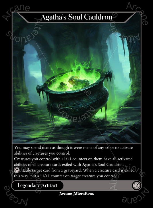 Agatha's Soul Cauldron - High Quality Altered Art Custom Proxy Cards