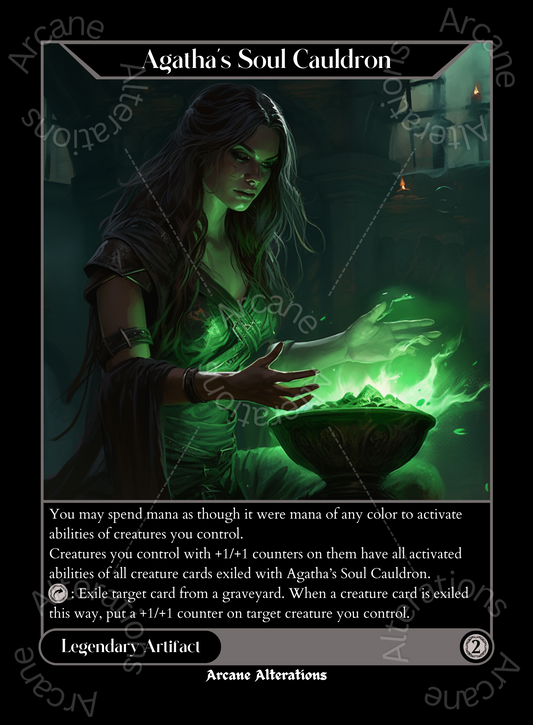 Agatha's Soul Cauldron - High Quality Altered Art Custom Proxy Cards