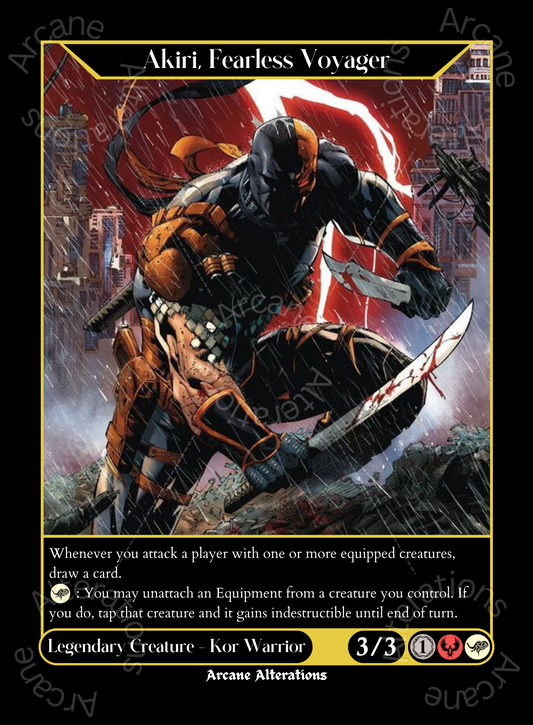 Akiri, Fearless Voyager Slade Teen Titans Crossover - High Quality Altered Art Custom Proxy Cards