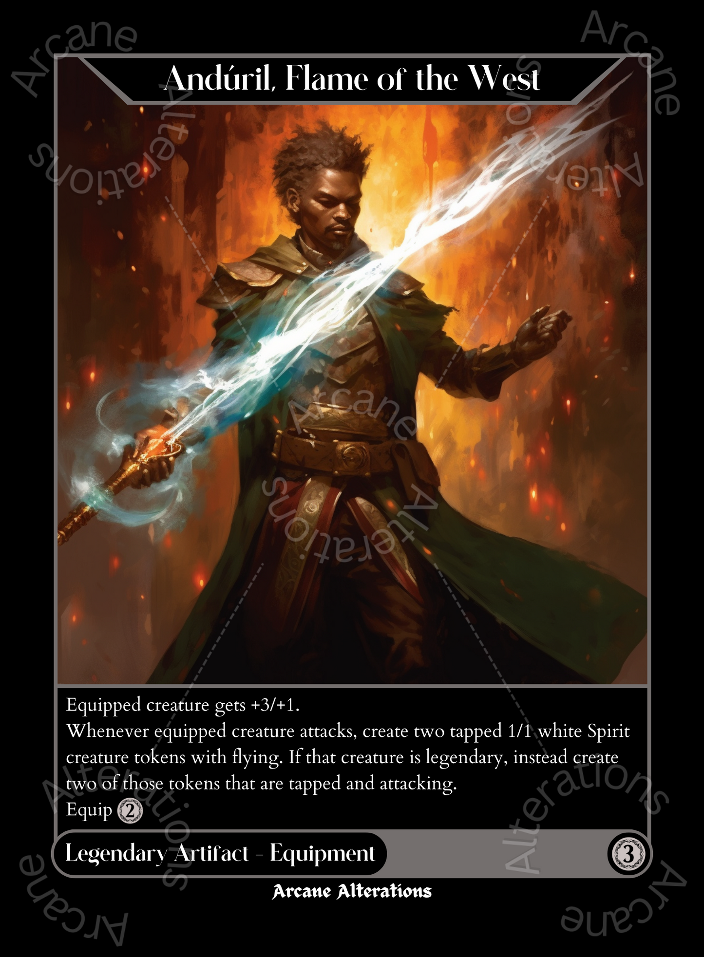 anduril mtg card Anduril, Flame of the West