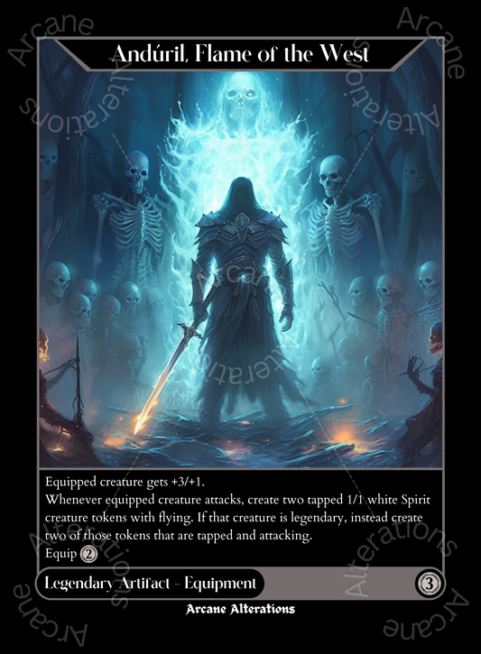 Anduril, Flame of the West - High Quality Altered Art Custom Proxy Cards