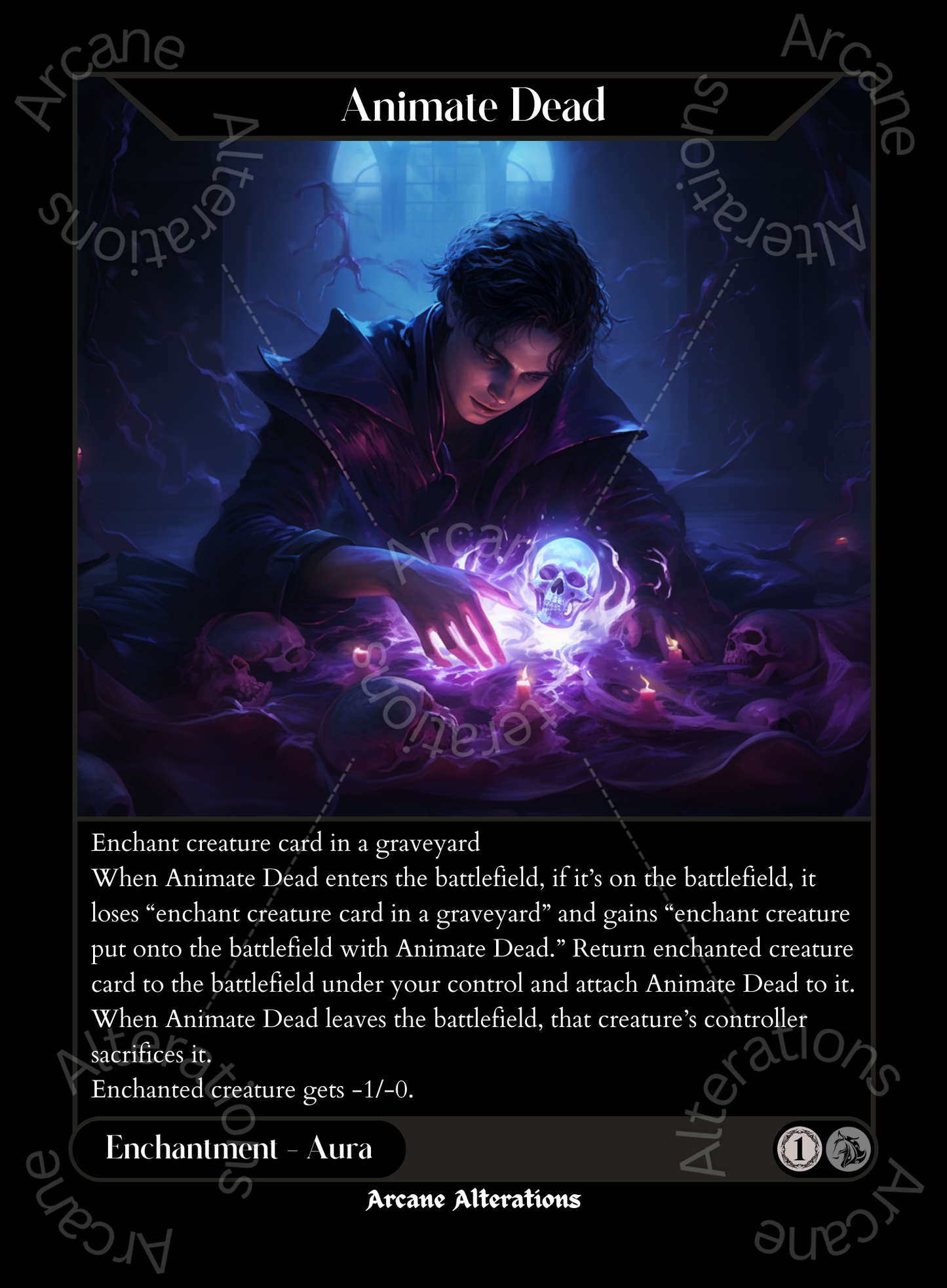 Animate Dead - High Quality Altered Art Custom Proxy Cards