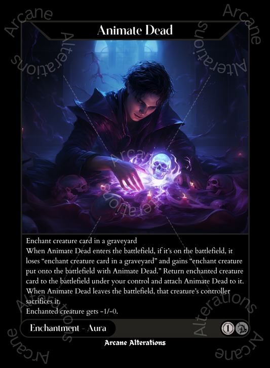 Animate Dead - High Quality Altered Art Custom Proxy Cards