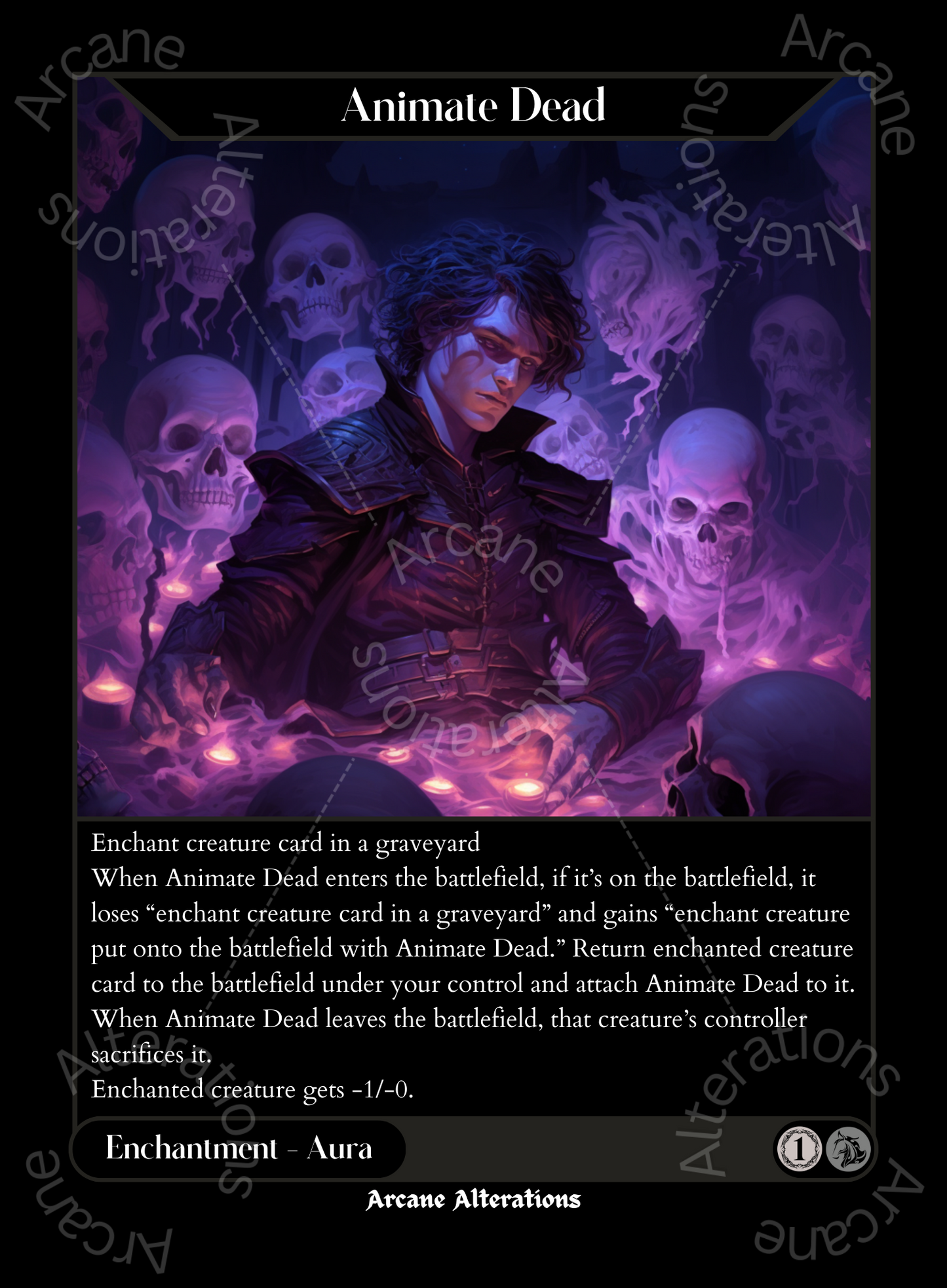 Animate Dead - High Quality Altered Art Custom Proxy Cards