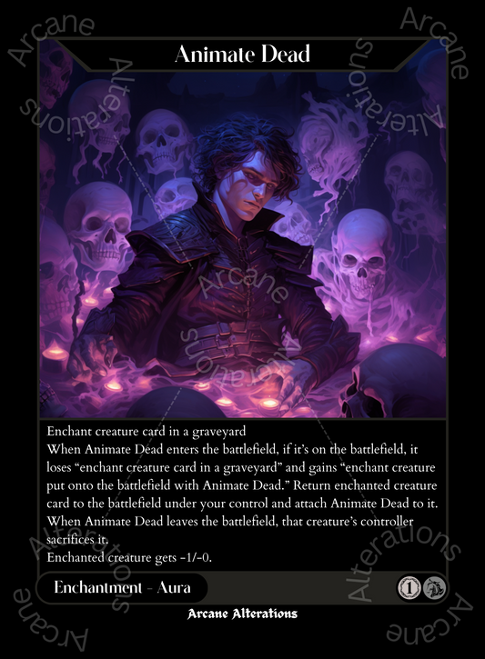 Animate Dead - High Quality Altered Art Custom Proxy Cards