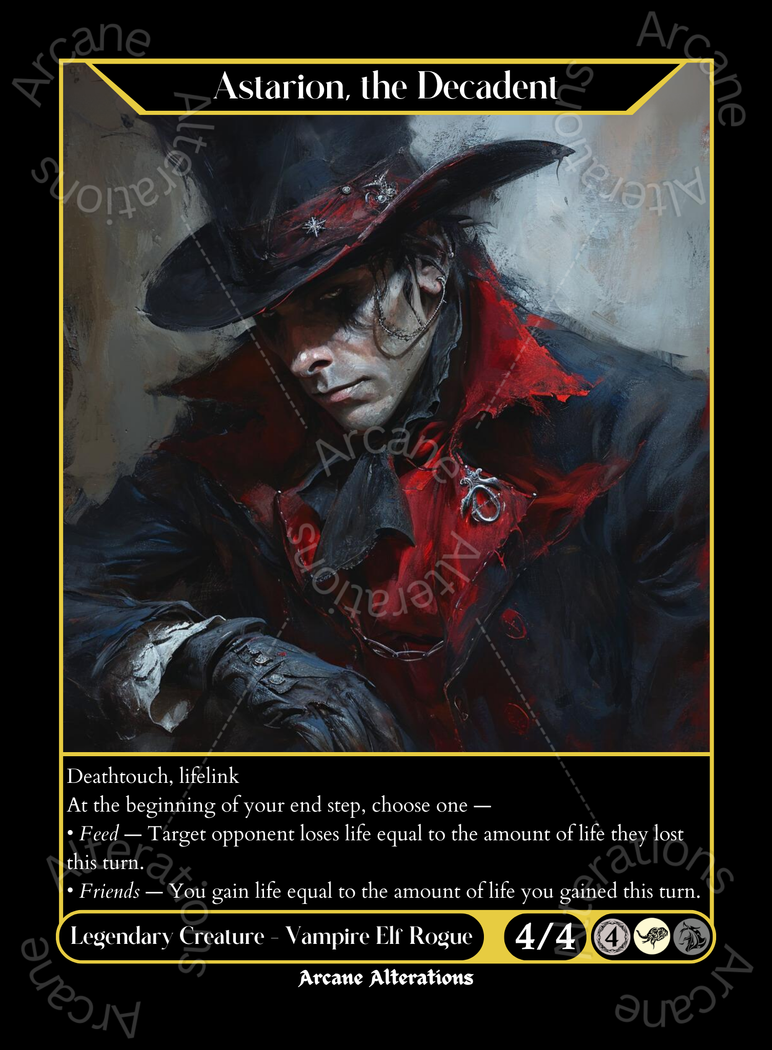 astarion card sleeves Astarion, the Decadent