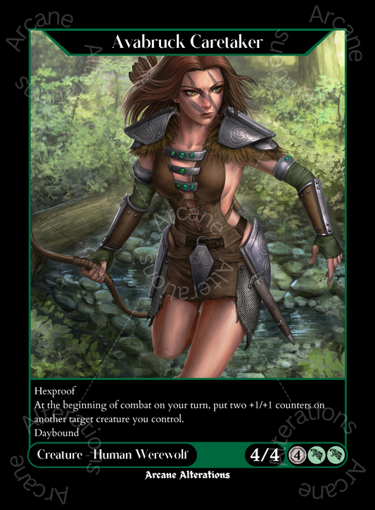 Avabruck Caretaker Aela the Huntress The Elder Scrolls Crossover - High Quality Altered Art Custom Proxy Cards