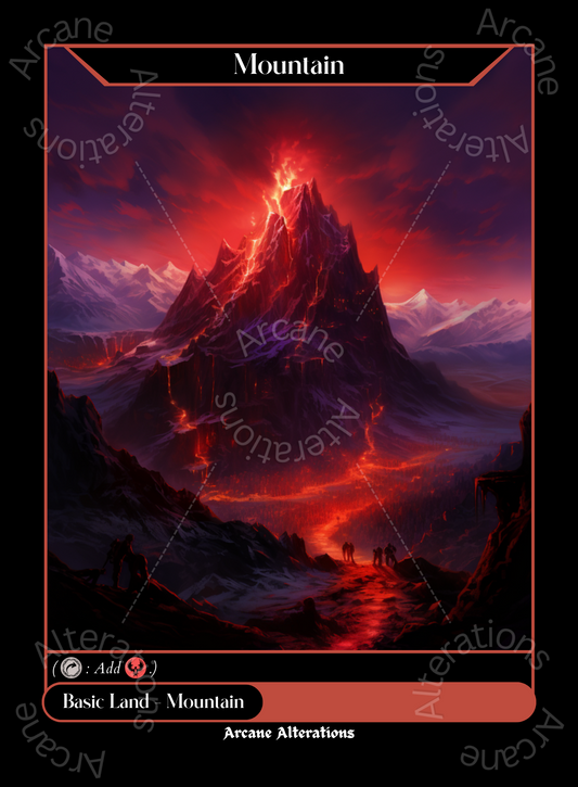 Basic Mountain - High Quality Altered Art Custom Proxy Cards